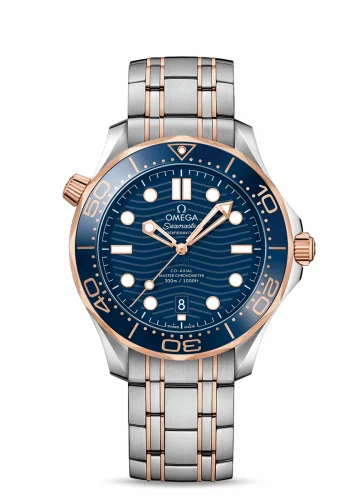 Omega Seamaster Diver 300M Master Co-Axial 42 Stainless Steel / Sedna Gold / Blue / Bracelet 210.20.42.20.03.002 (21020422003002)